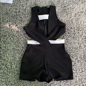 Missguided Black/White Romper